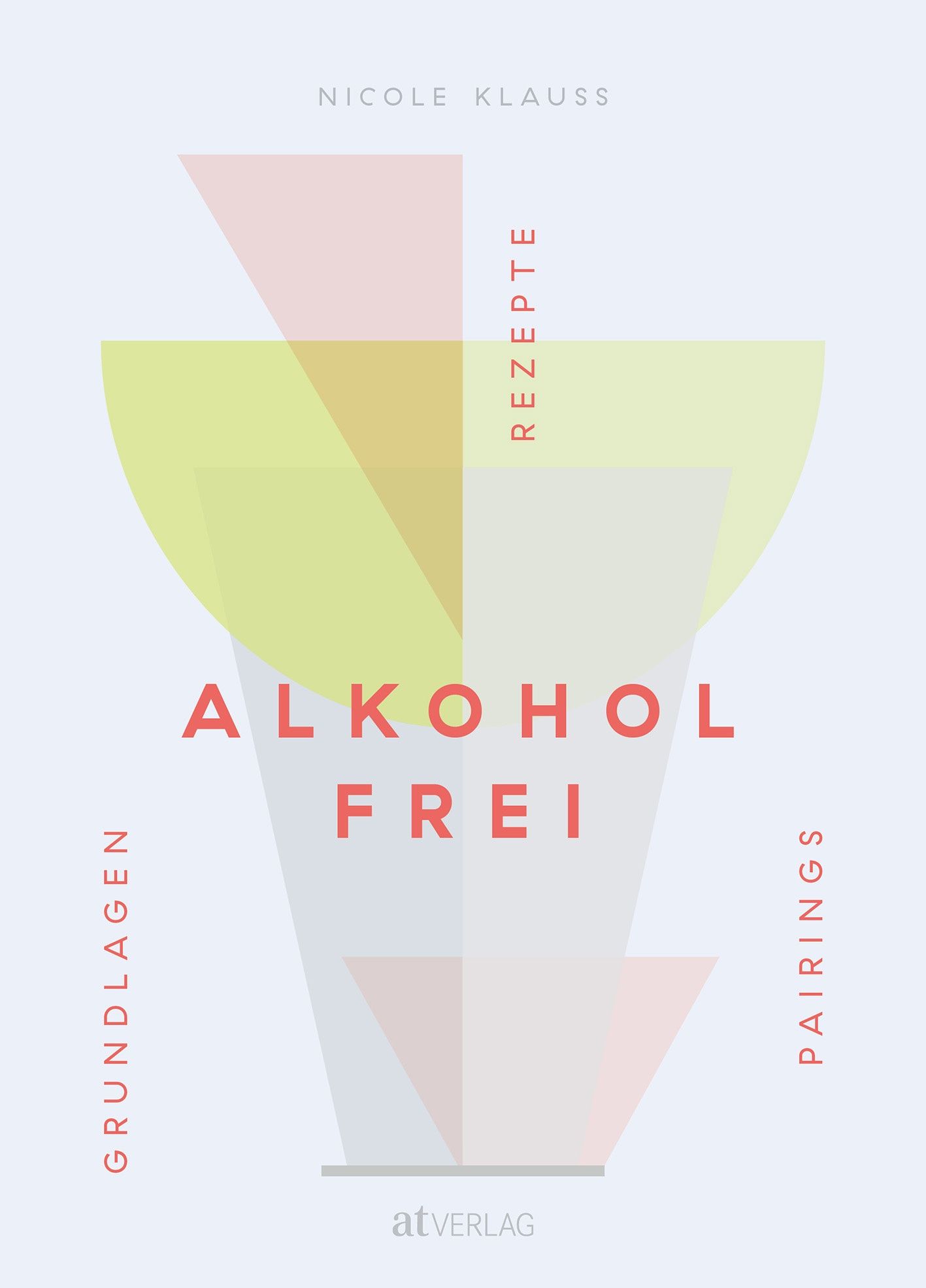 Abstrakte geometrische Figuren darauf der Buchtitel "Alkoholfrei"