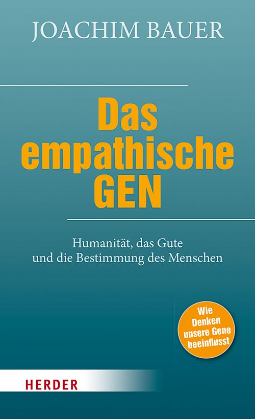 türkises Cover mit dem Titel "das empathische Gen"